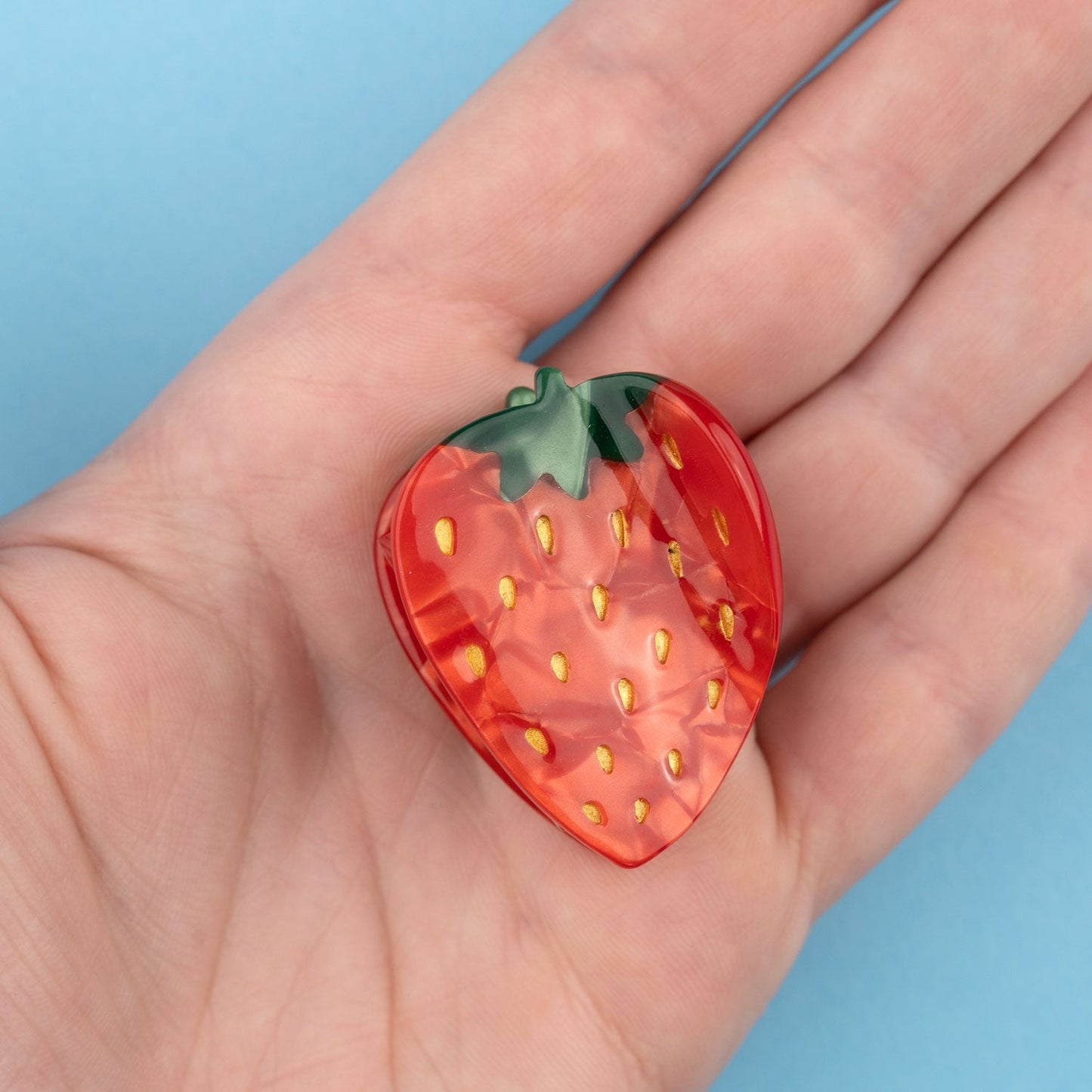 Mini Strawberry Claw Clip