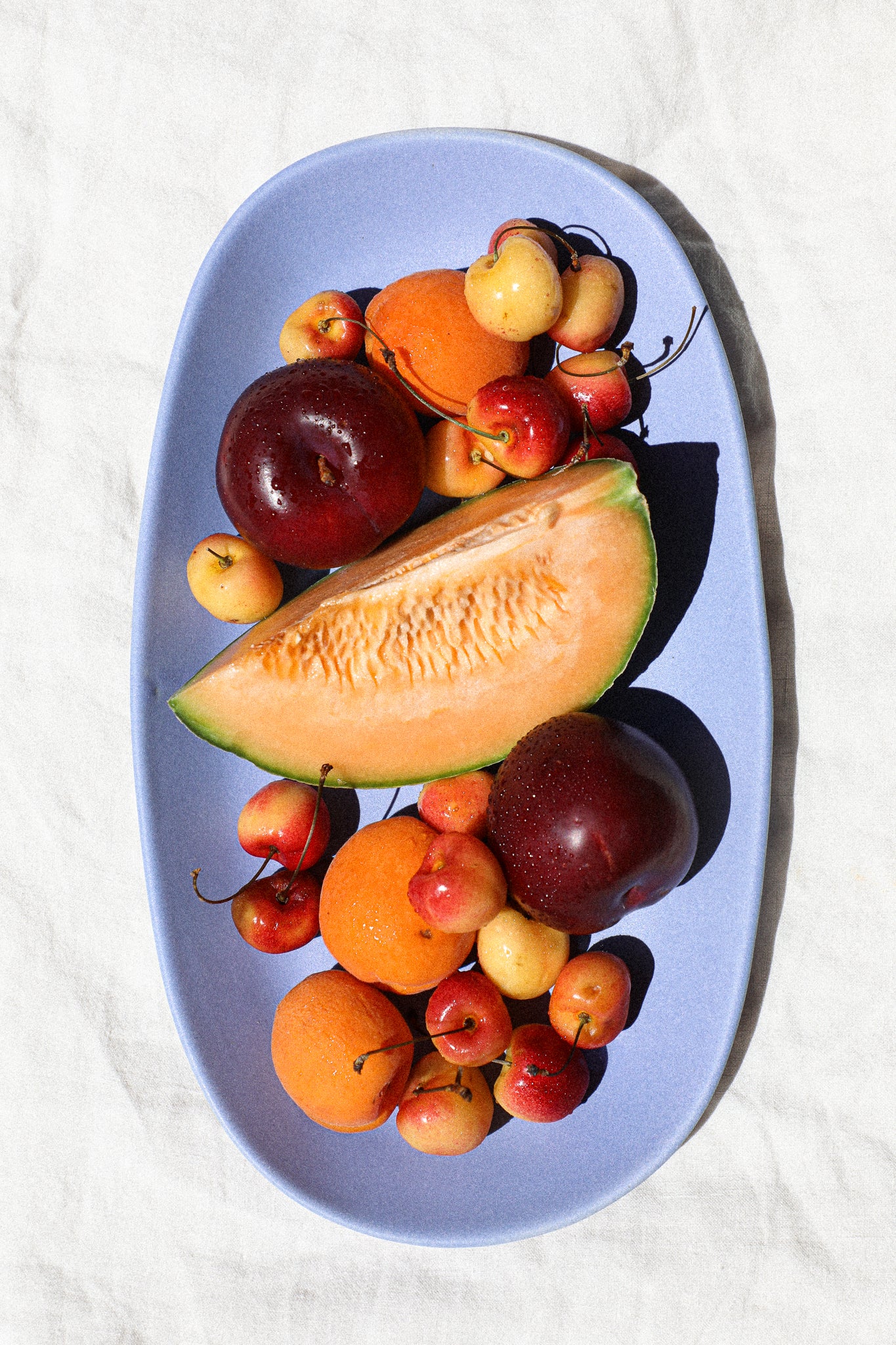 Oval Platter / Forget Me Not