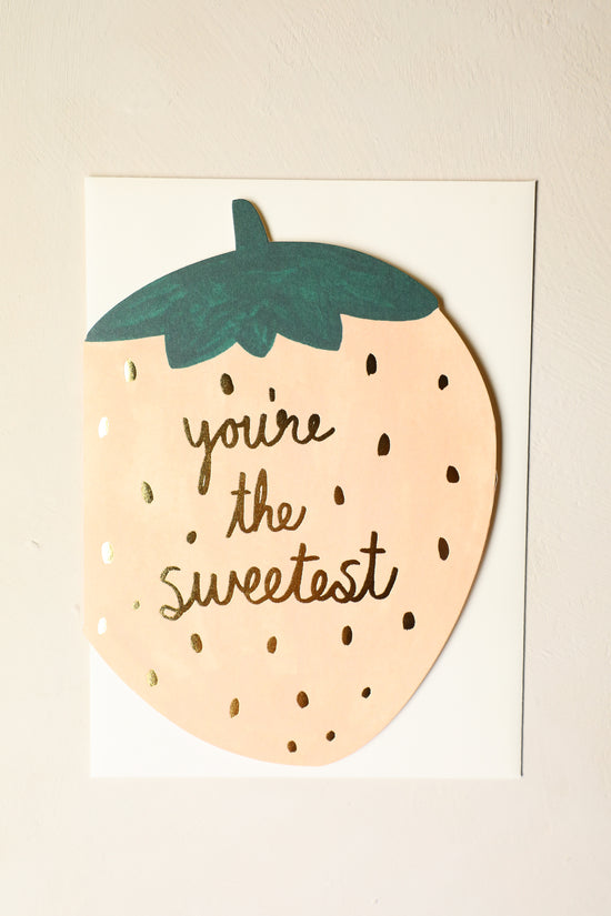 Sweetest Strawberry Greeting Card