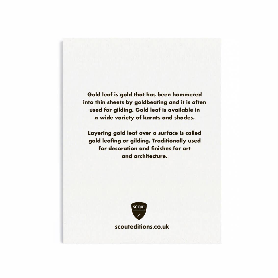 Oak Leaf Mini Greeting Card
