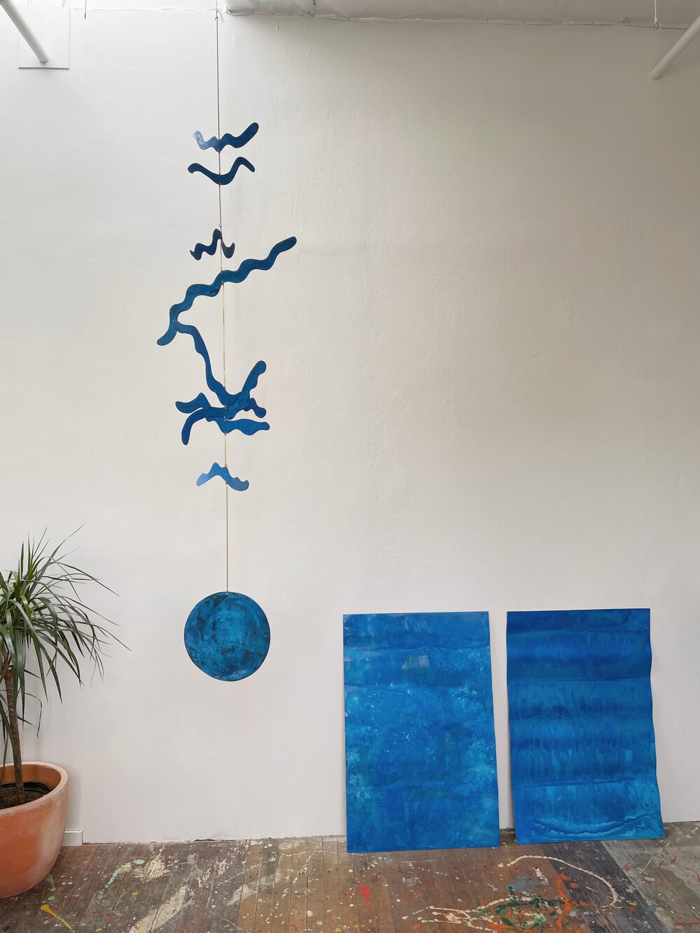 Kinetic Sculpture - Kelpy / Blue Patina