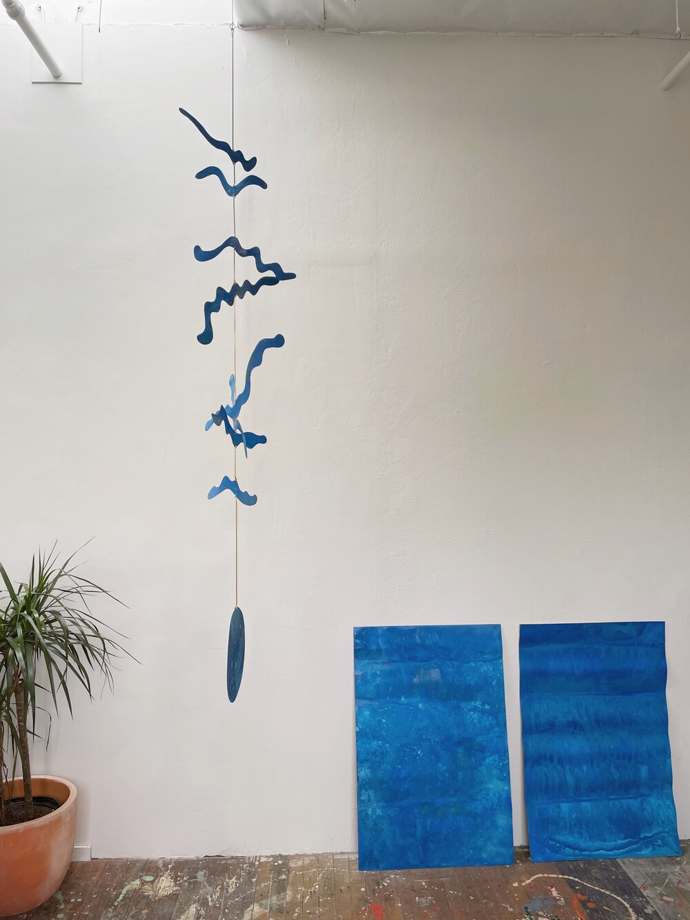 Kinetic Sculpture - Kelpy / Blue Patina
