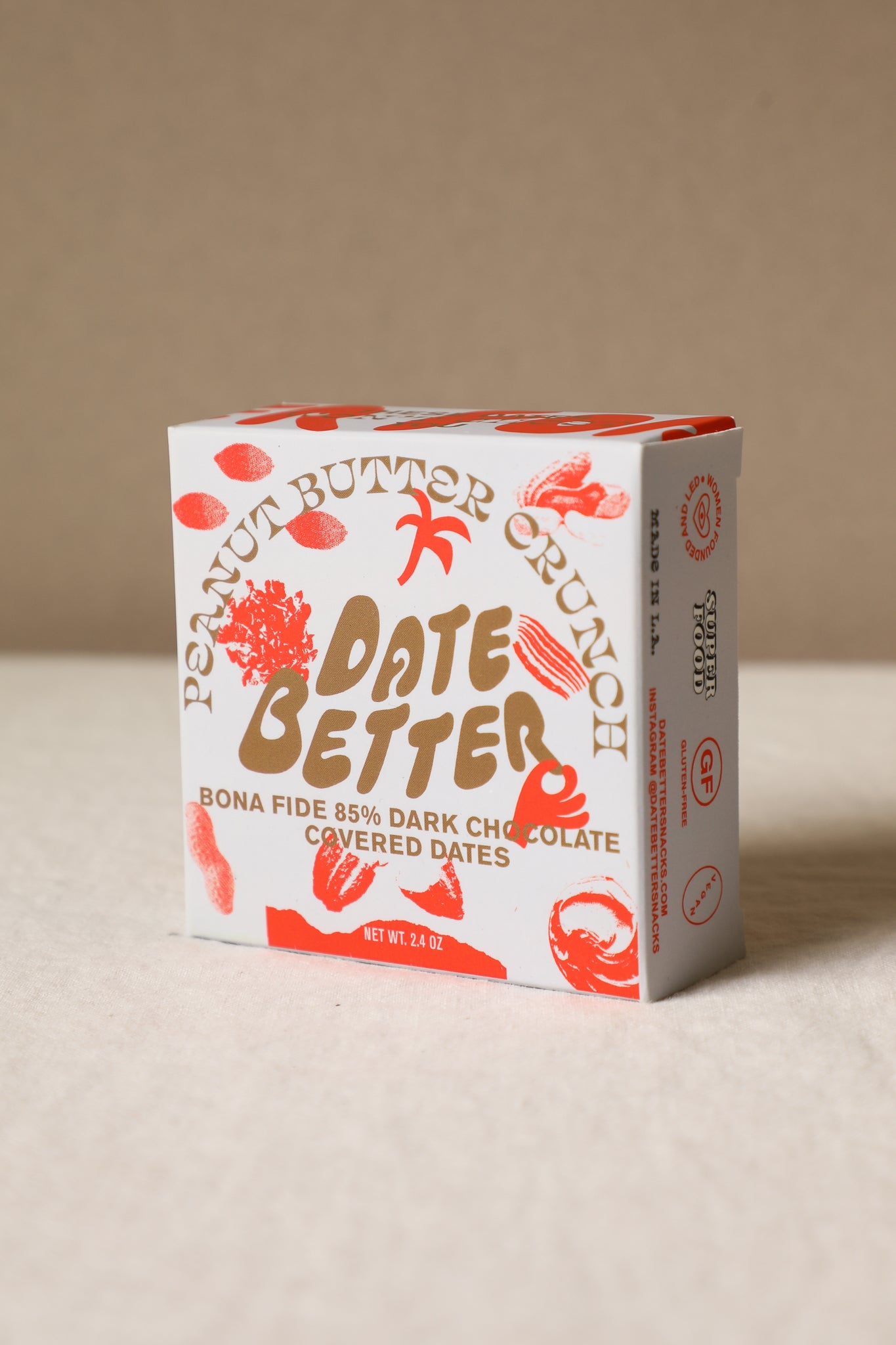 Dark Chocolate Covered Dates / Peanut Butter Crunch