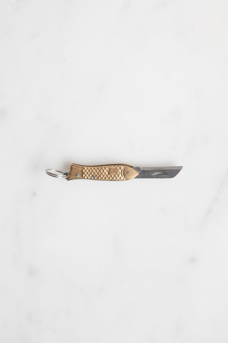 Vintage Fish Shaped Pocket Knife, Single Blade, Folding Knife, Keychain  Hook, Small Penknife, Cutting Tool 