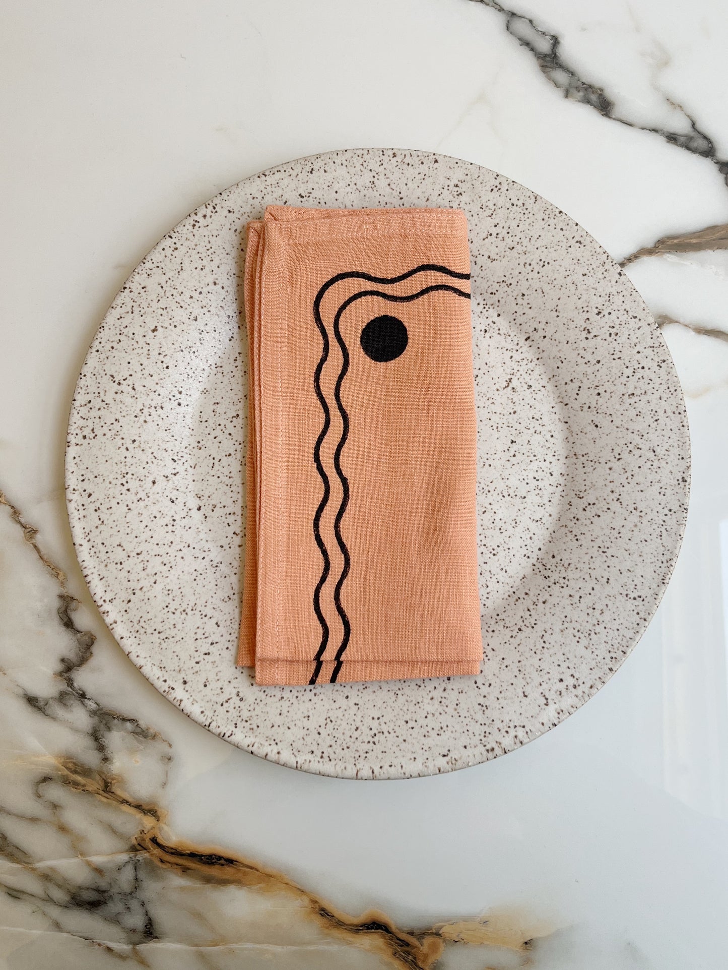 Palace Napkin in Peach / Set of 2