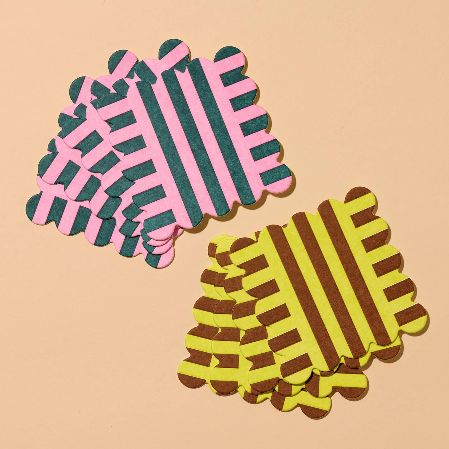 Reusable Letterpress Coasters