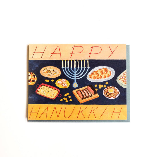 Hanukkah Feast Greeting Card