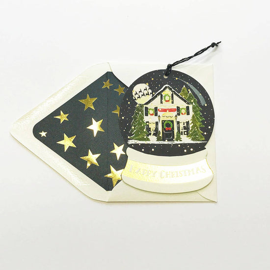 Snow Globe Ornament Greeting Card