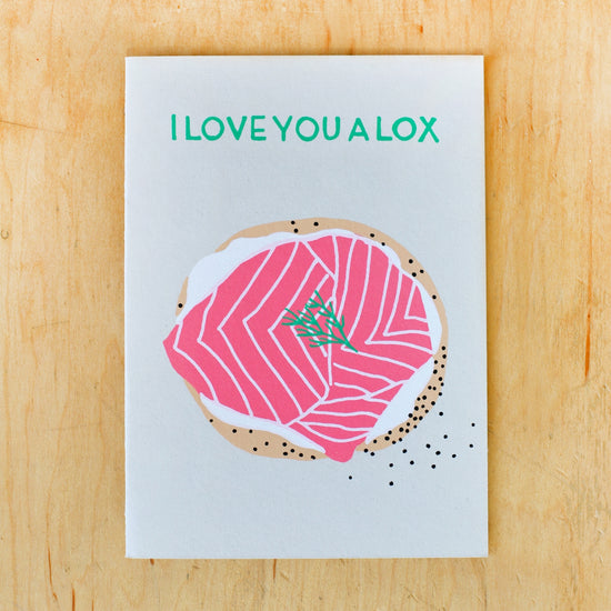 Load image into Gallery viewer, I Love You A Lox Greeting Card
