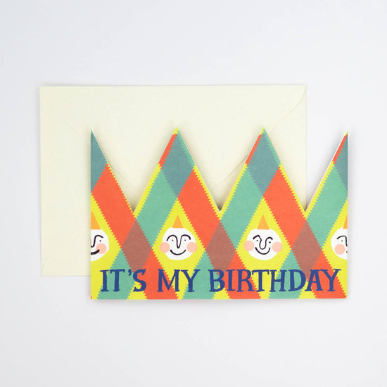 Birthday Greeting Card and Party Hat