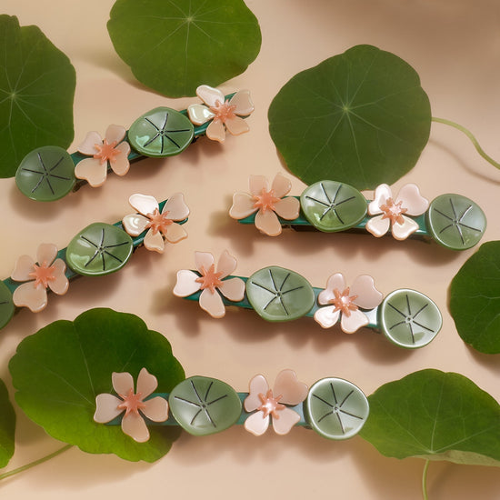 Nasturtium French Barrette