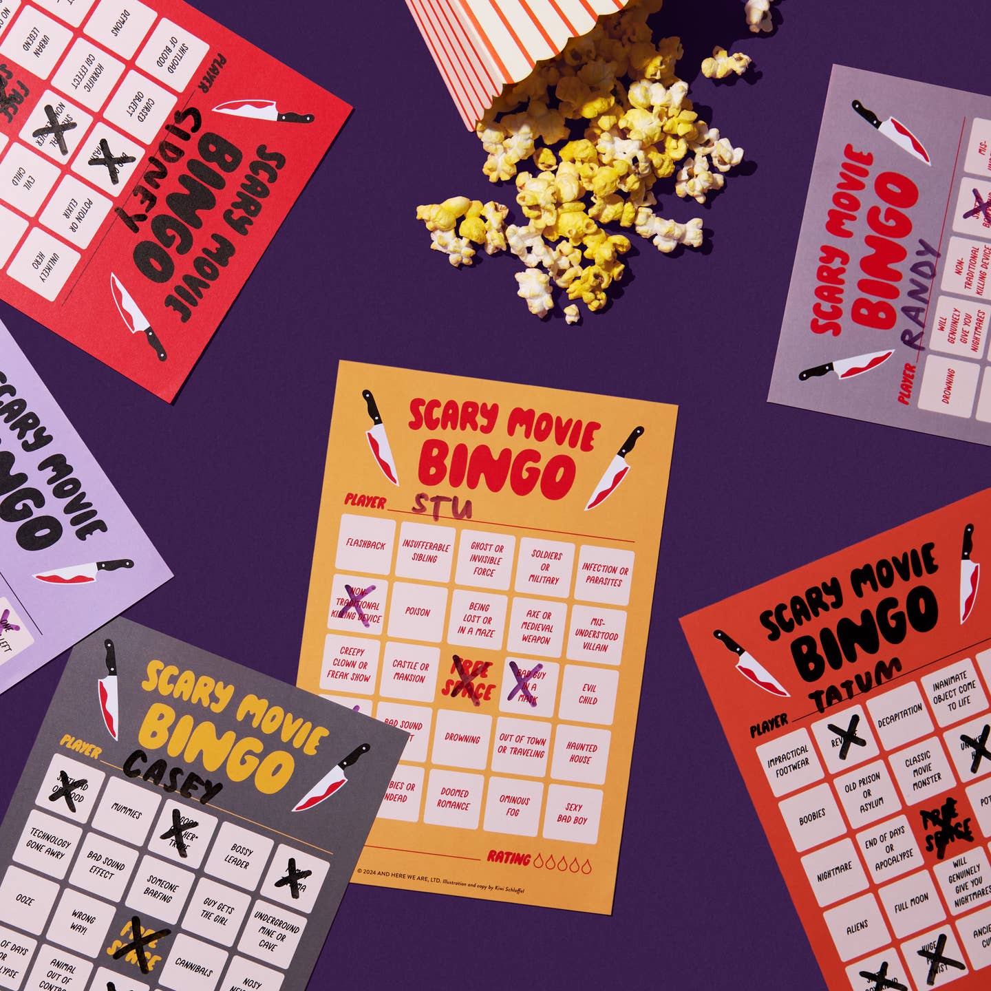 Scary Movie Bingo