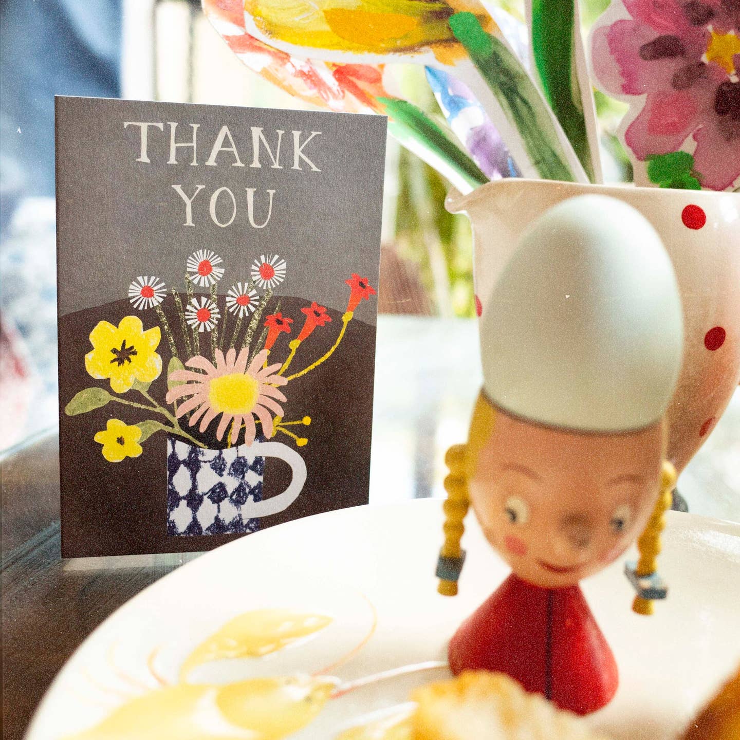 Thank You Mug Vase Greeting Card