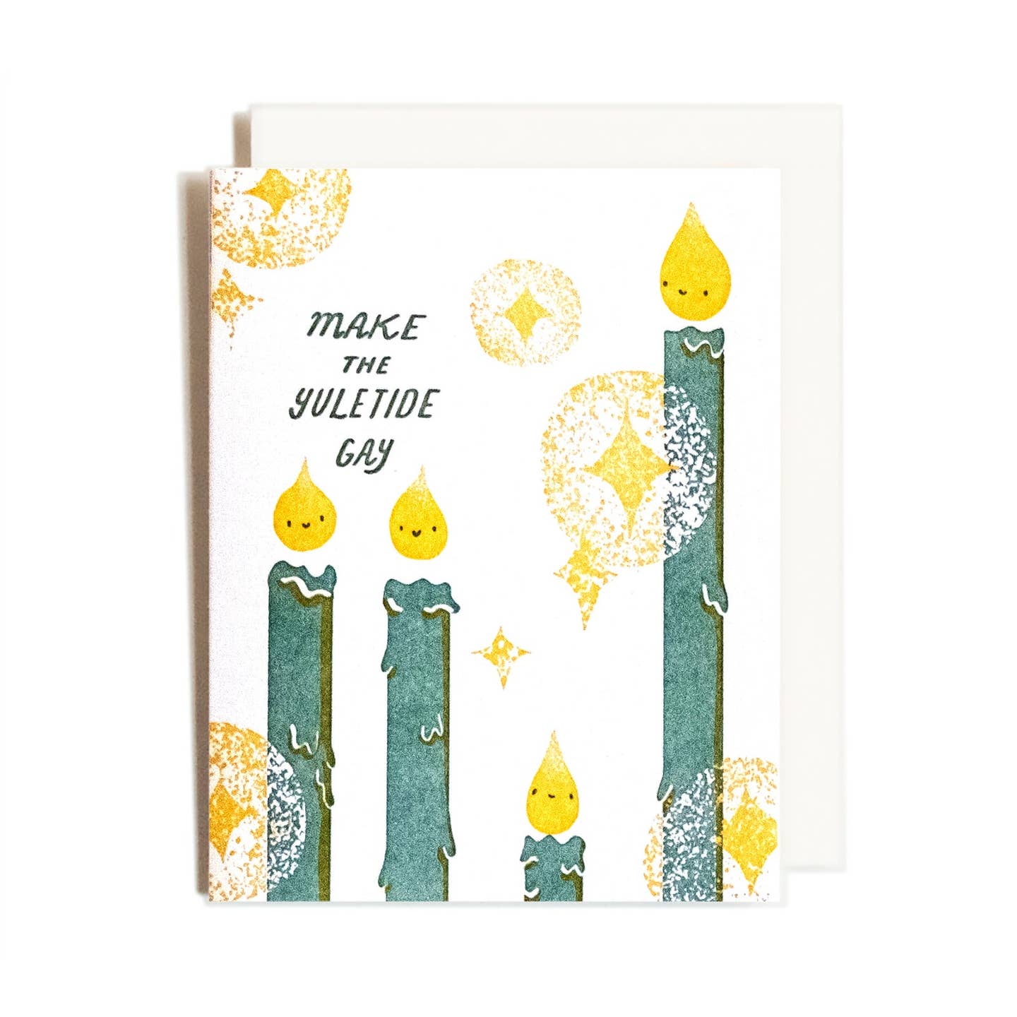 Yuletide Candle Greeting Card