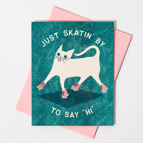 Skatin' By Greeting Card
