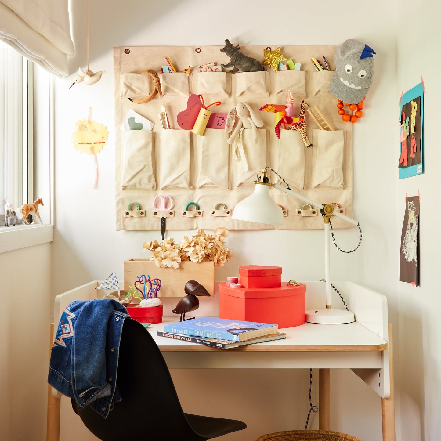Small Canvas Wall Organizer