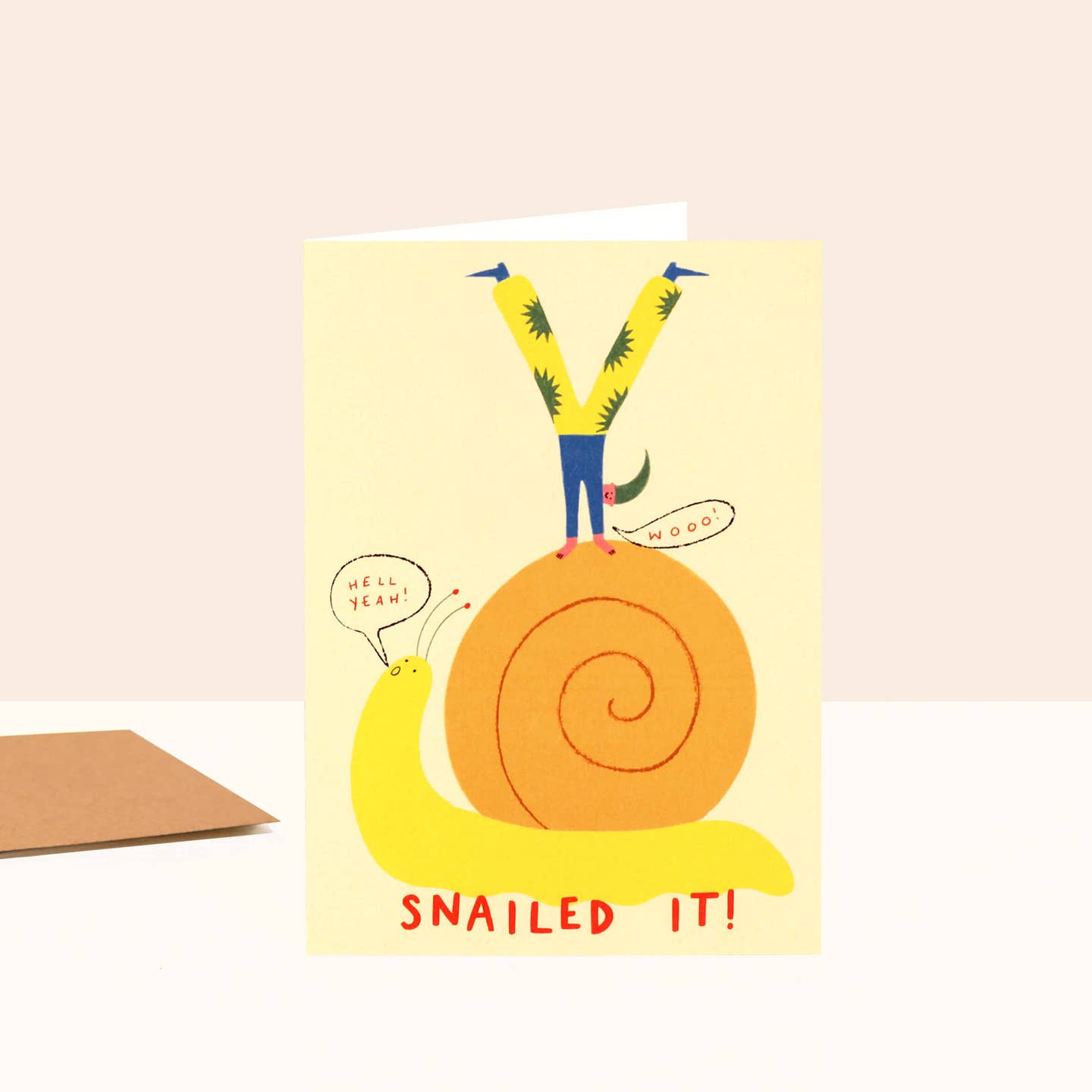 Snailed It Greeting Card