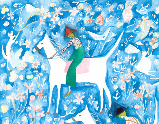 Blue Bell Riders Print