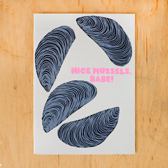 Nice Mussels Greeting Card
