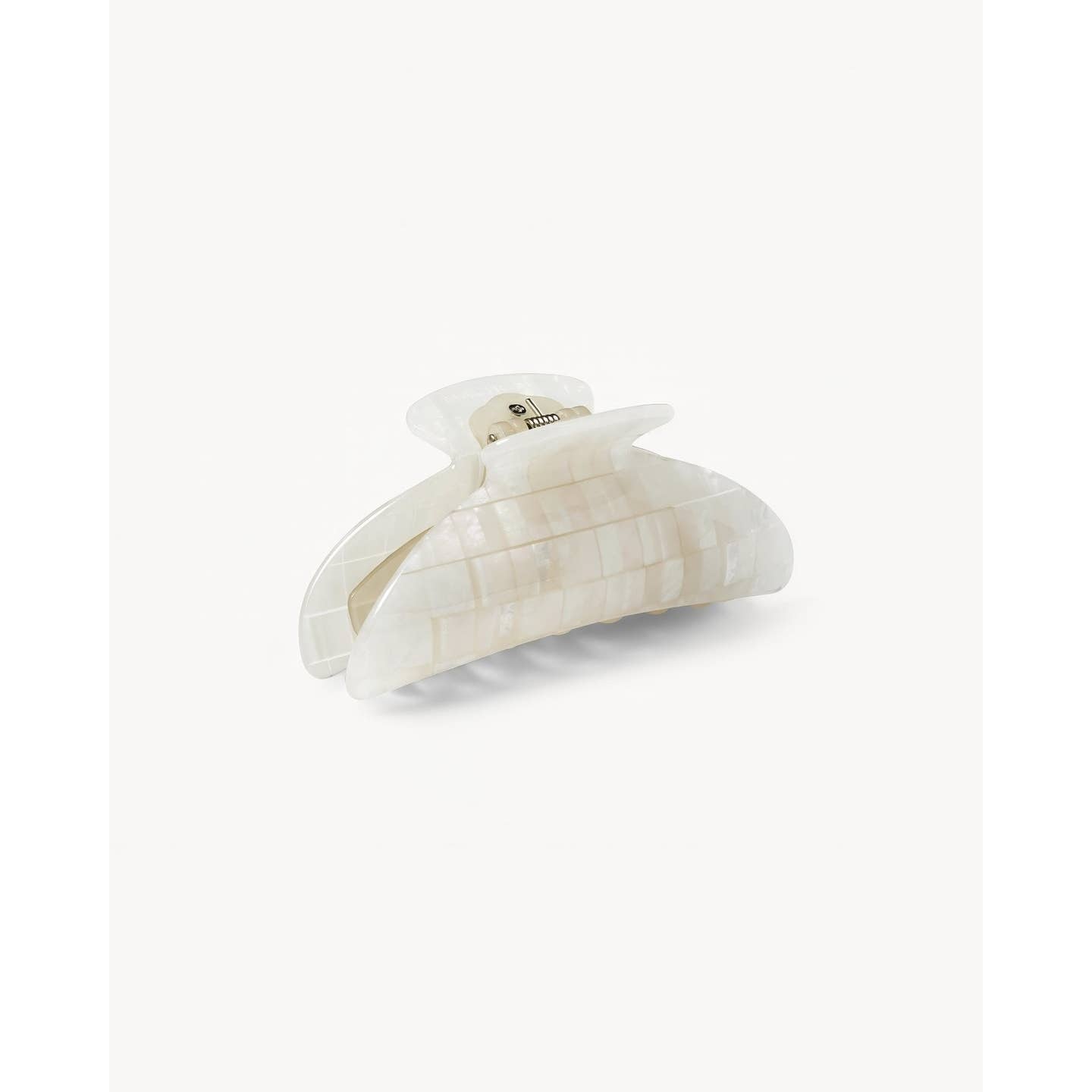 Checkered Opalite Shell Hair Clip