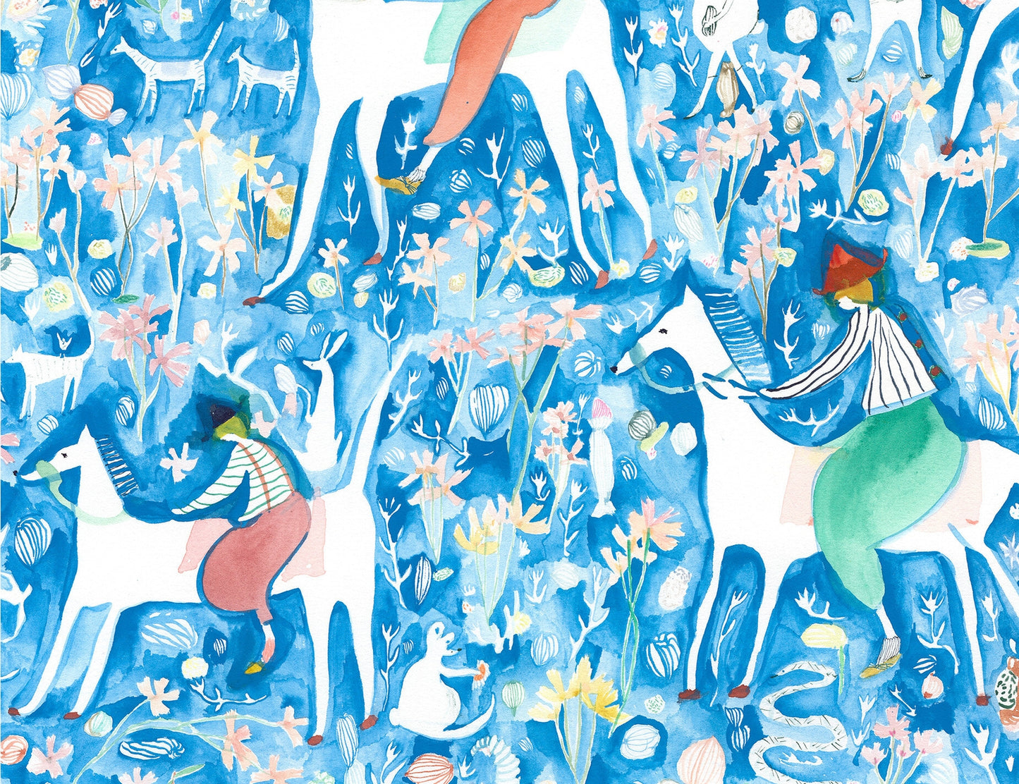 Blue Bell Riders Print