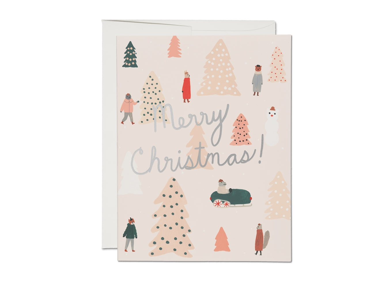 Load image into Gallery viewer, Pink Christmas Card
