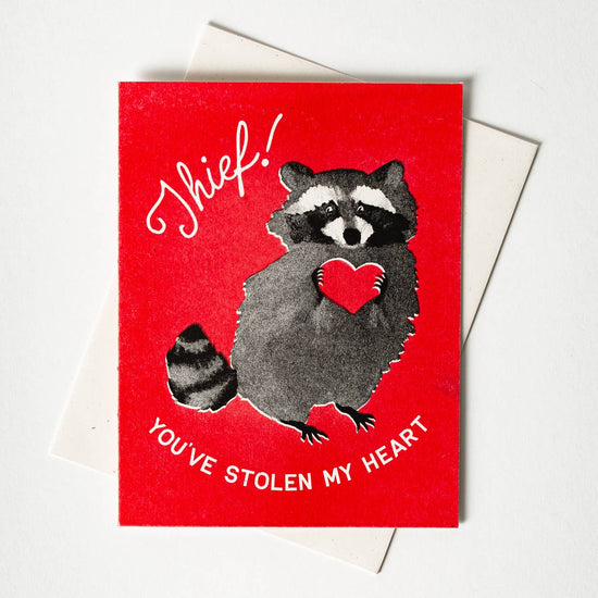 Raccoon Thief Greeting Card