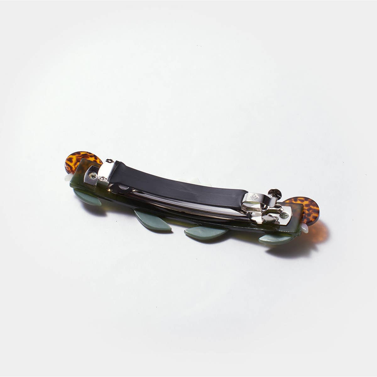 Lotus and Snail French Barrette