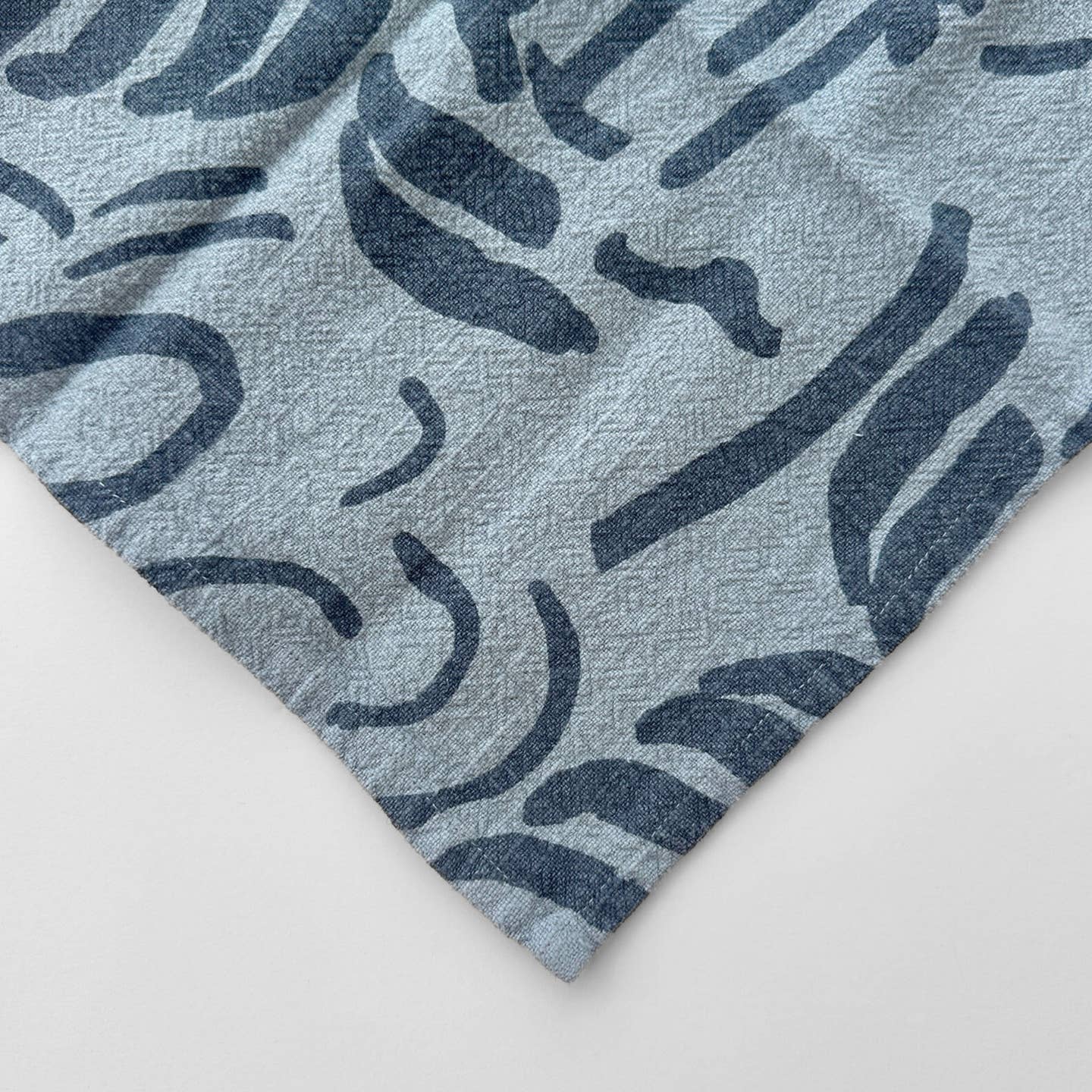 Textured Tea Towel in Stone Blue / Single