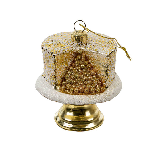 Gold Cake Ornament