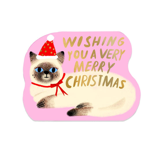 Merry Christmas Cat Greeting Card