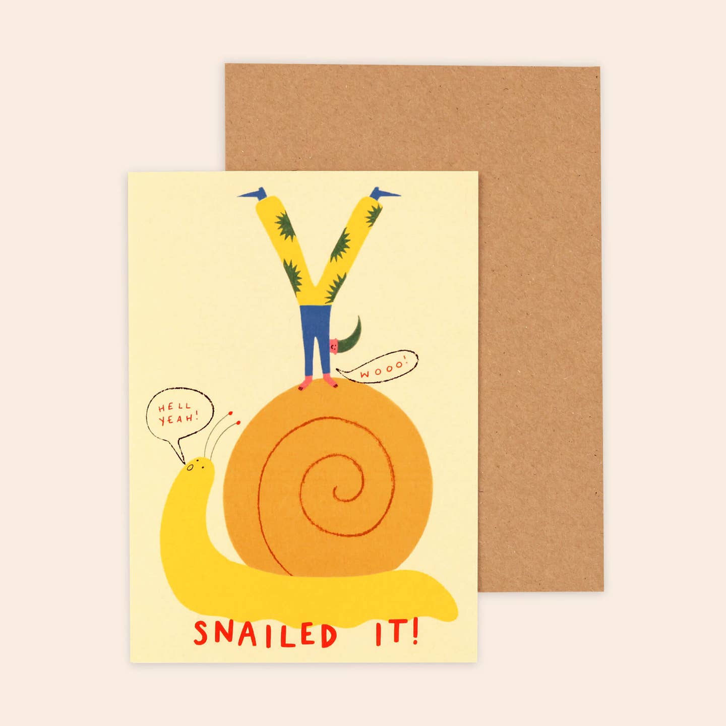 Snailed It Greeting Card