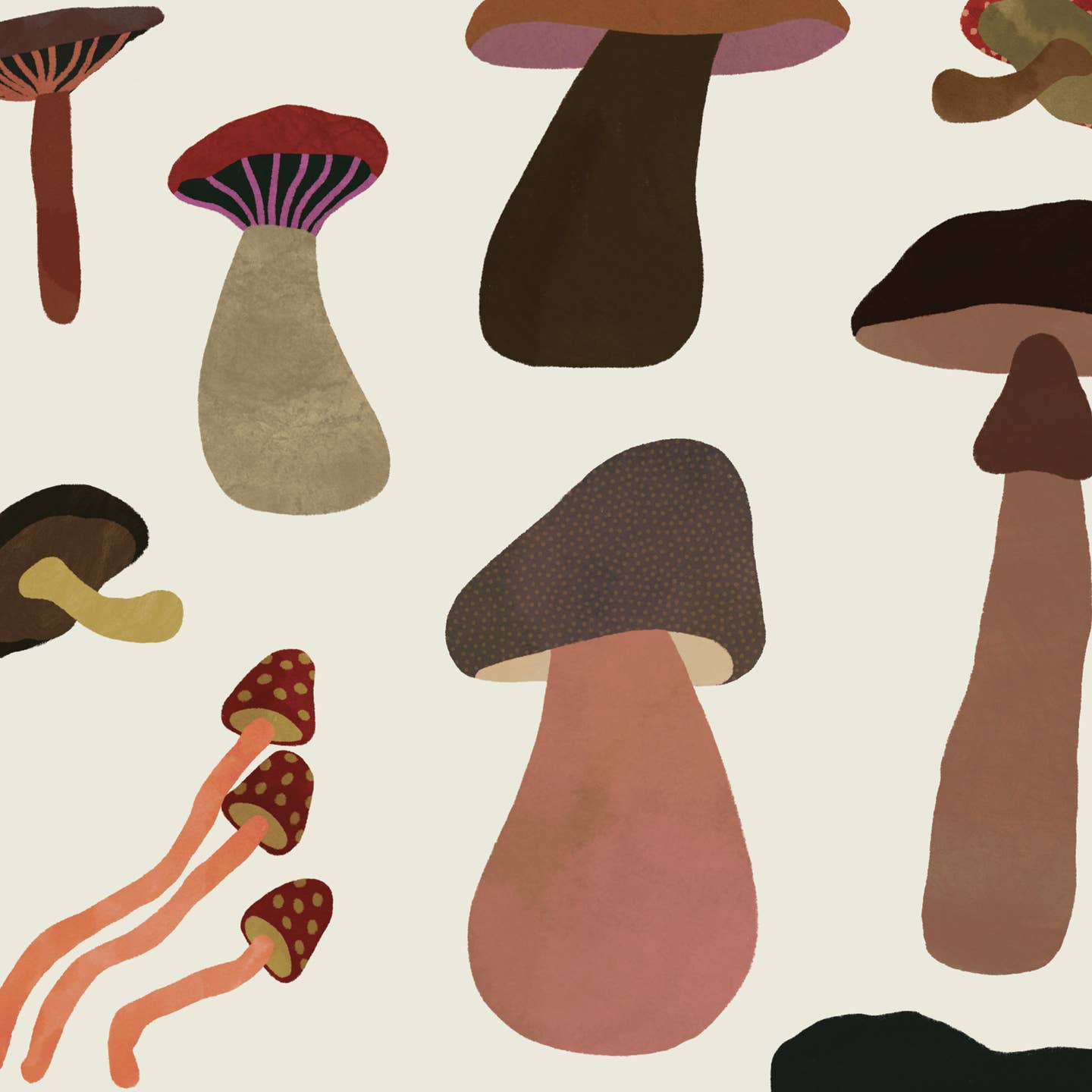 Mushrooms Print