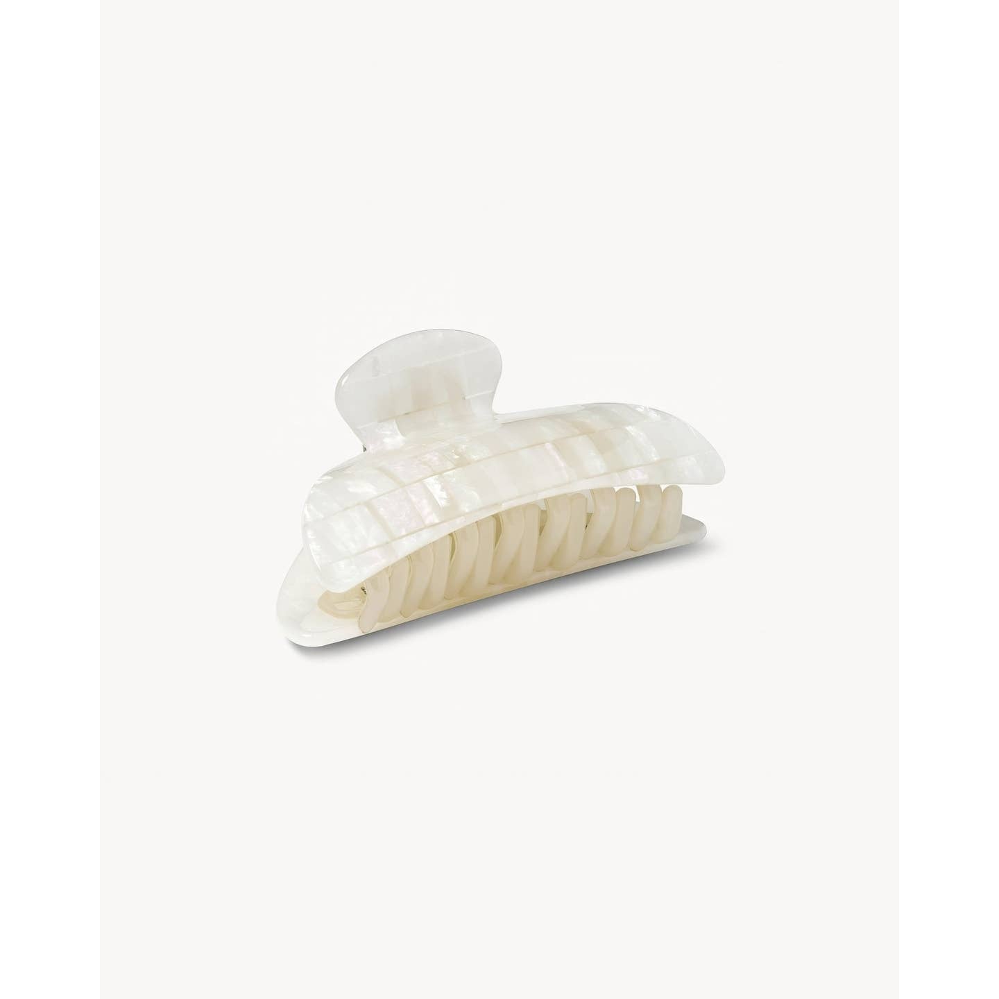 Checkered Opalite Shell Hair Clip