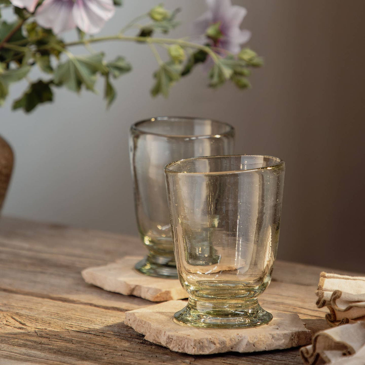 Handblown Footed Cups