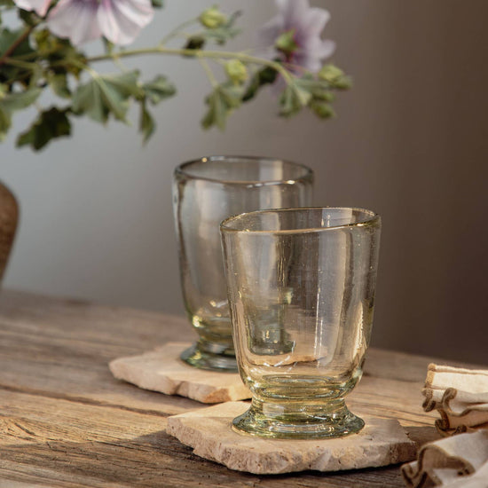 Handblown Footed Cups
