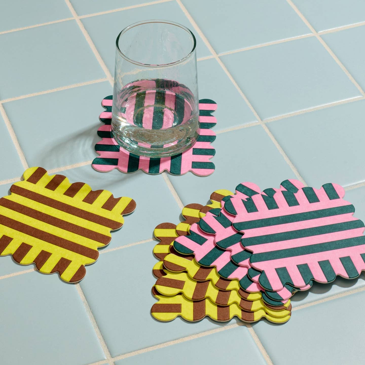 Reusable Letterpress Coasters