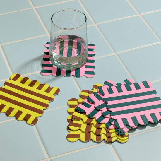 Reusable Letterpress Coasters