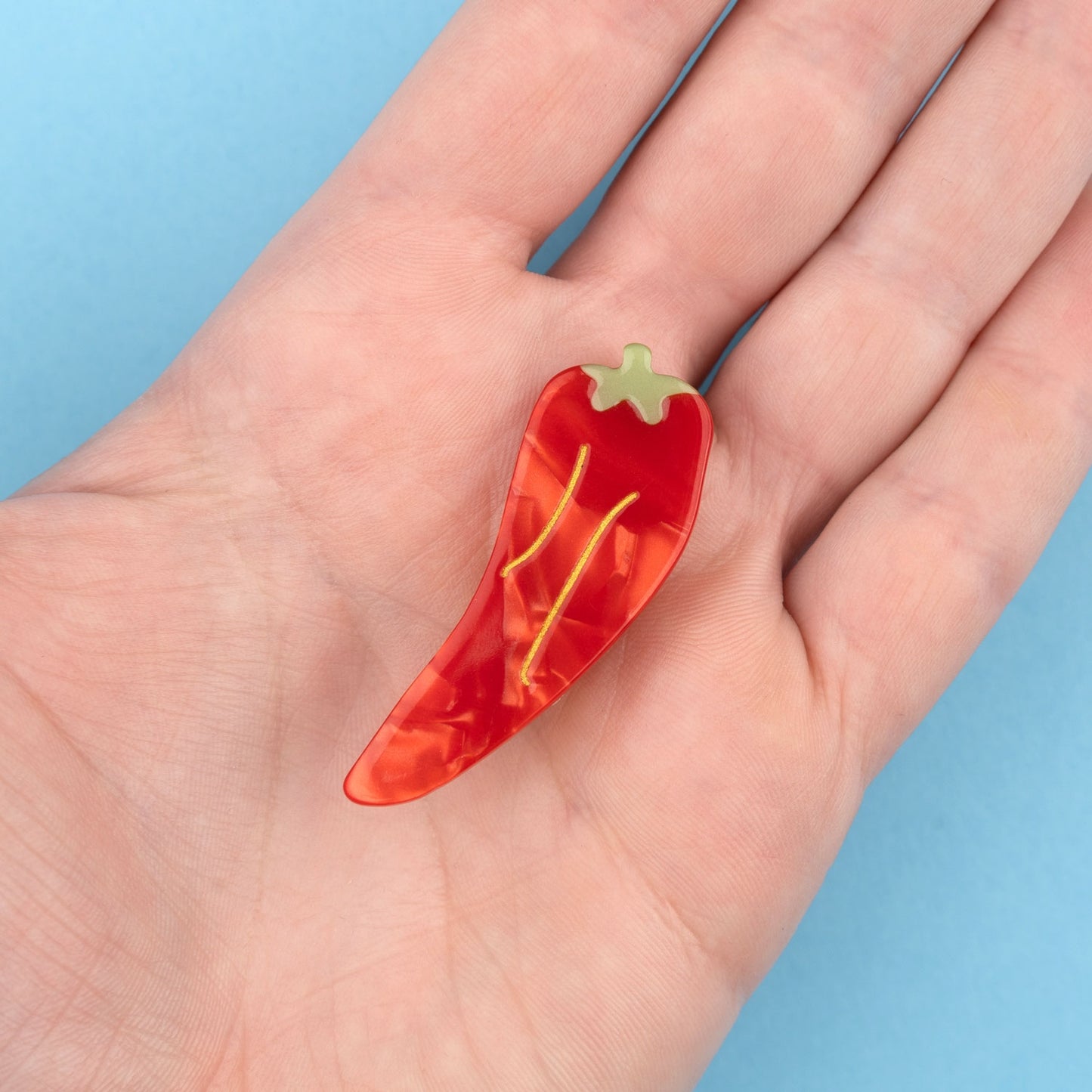Tiny Chili Pepper Hair Clip