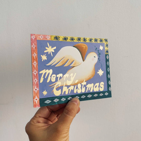 Christmas Dove Greeting Card