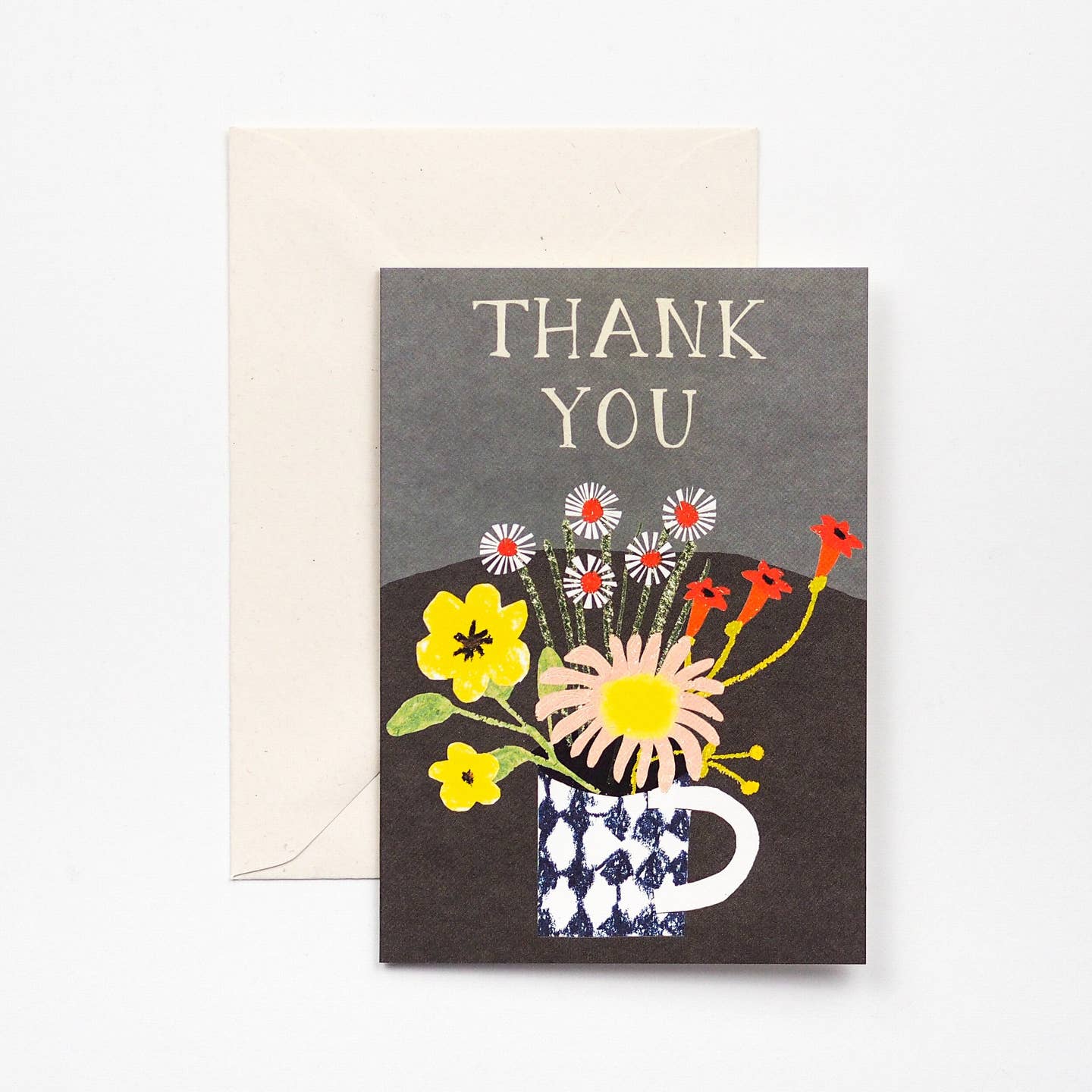Thank You Mug Vase Greeting Card