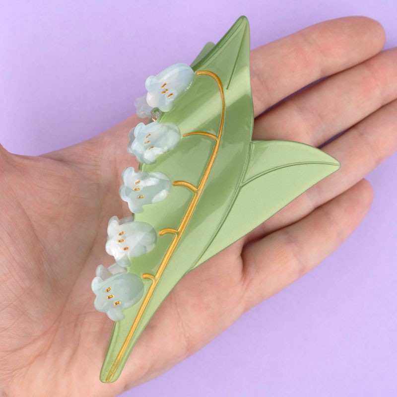 Lily of the Valley Claw Clip