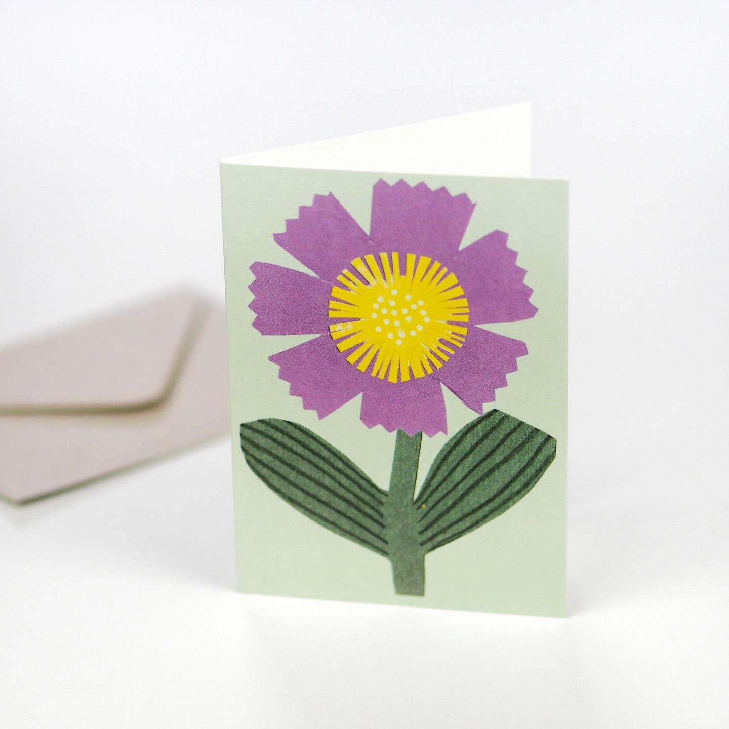 Purple Flower Greeting Card