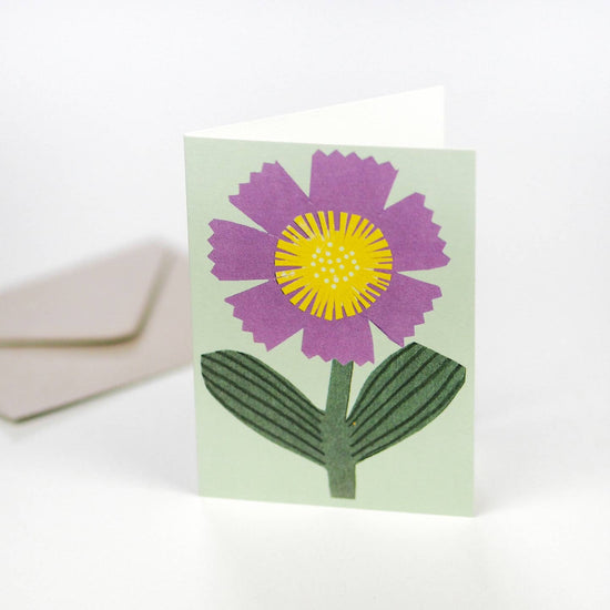 Purple Flower Greeting Card