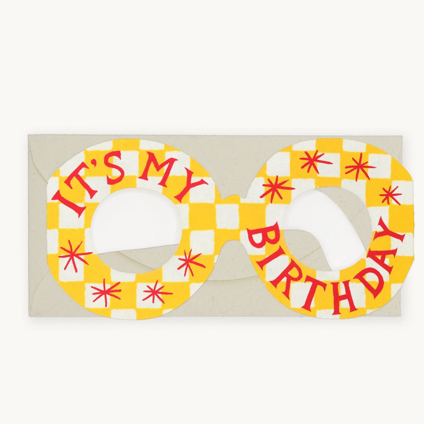 Birthday Greeting Card and Glasses