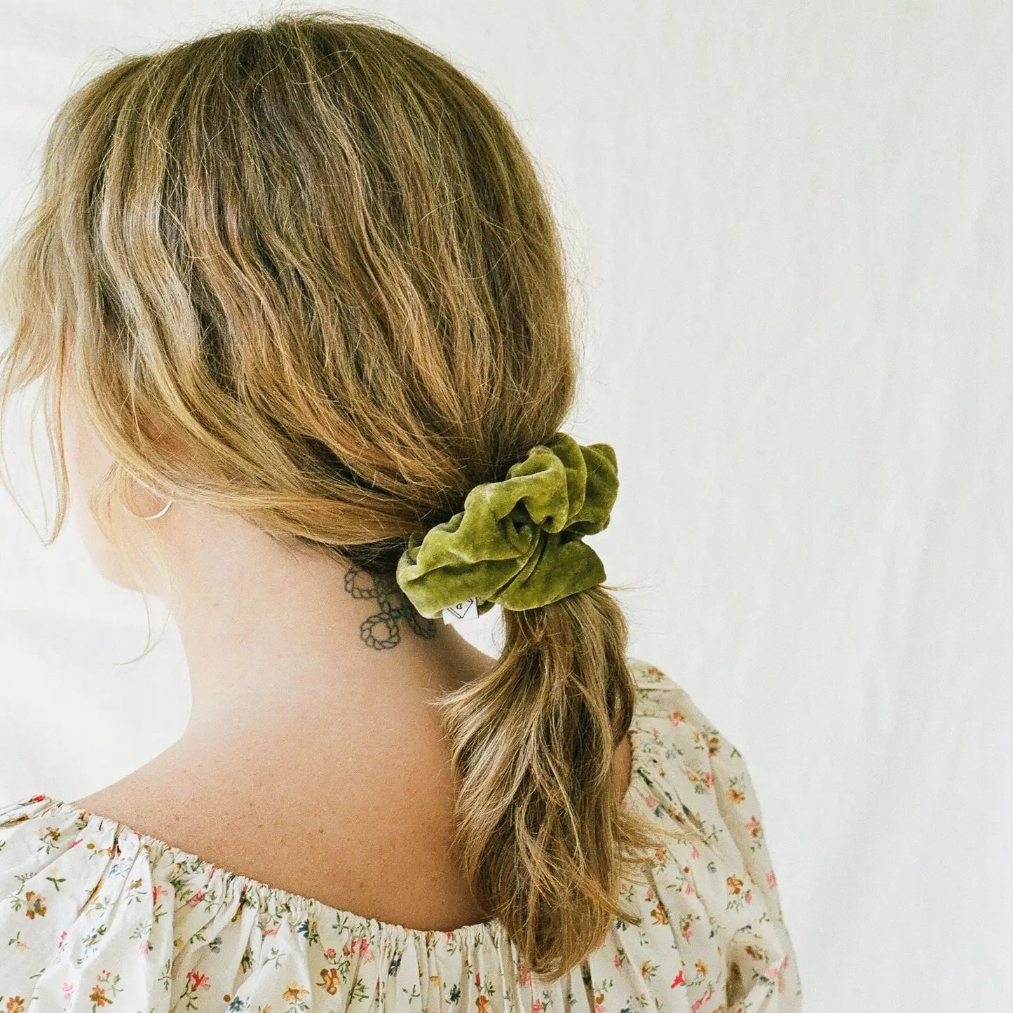 Velvet Plant-Dyed Scrunchie