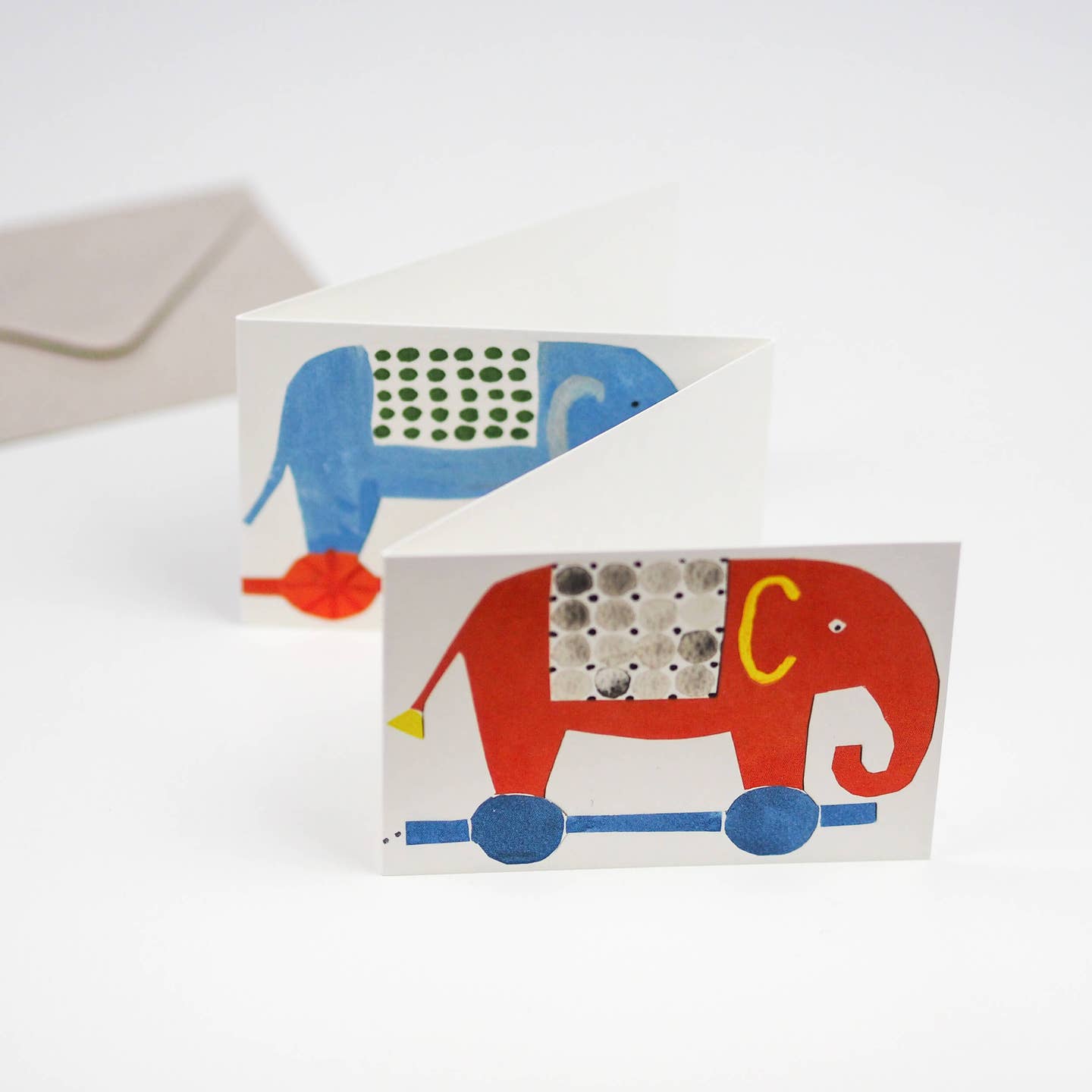 Elephants Concertina Greeting Card