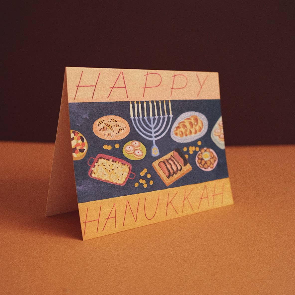 Hanukkah Feast Greeting Card