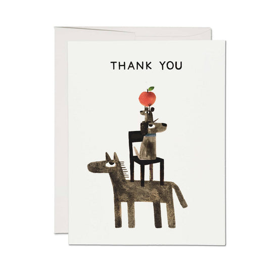 Thank You Animals Greeting Card