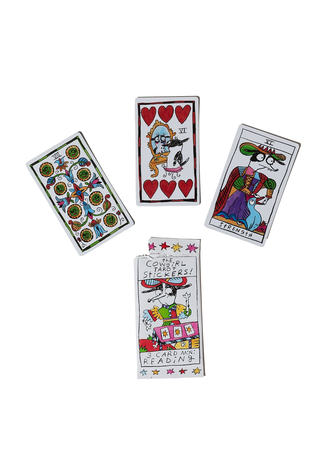 Cowgirl Tarot Sticker Pack